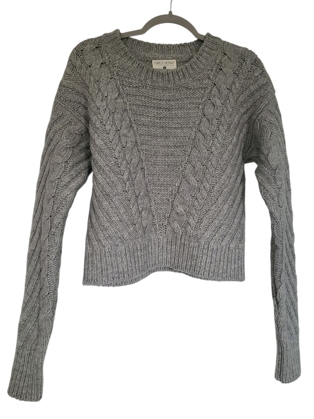 Tempest + Bentley of San Francisco Chunky Knit American Wool Sweater Size Small